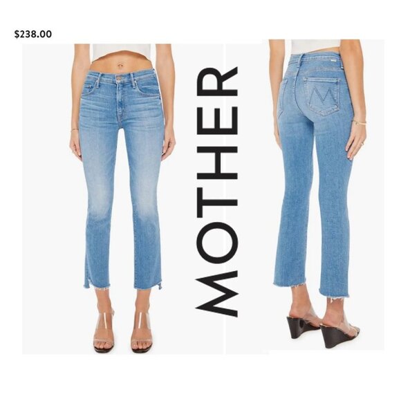 MOTHER DENIM THE INSIDER CROP STEP FRAY SHOOT TO THRILL sz 27 - Picture 1 of 9